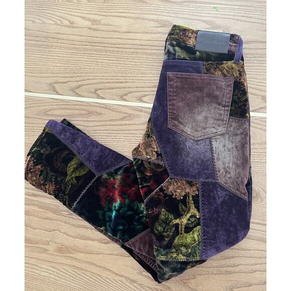 Ralph Lauren Collection Purple Label Patchwork 160 Slim Denim Jean 26 Velvet $3k - Picture 13 of 15